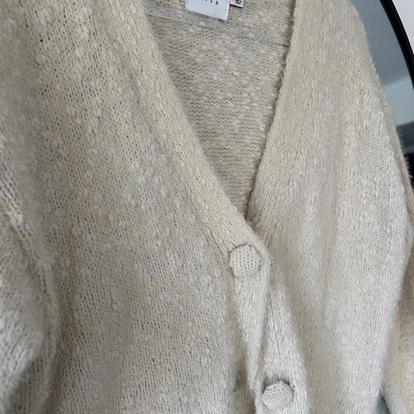 Lush Cream Button-Up Cardigan - Picture 2 of 5